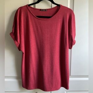 Pink clover short sleeve top size large